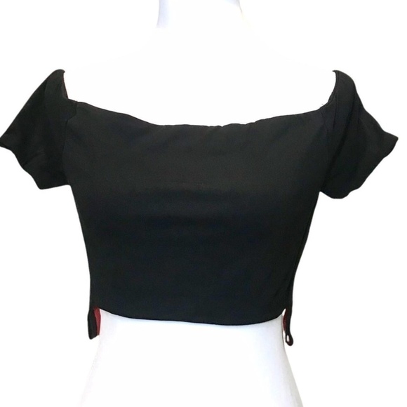 NWT Black Crop Top - Picture 1 of 5